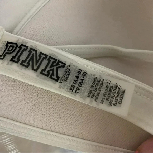 Pink VS XS(AA-B) push up caged patriotic flag design padded bikini top - Picture 5 of 7